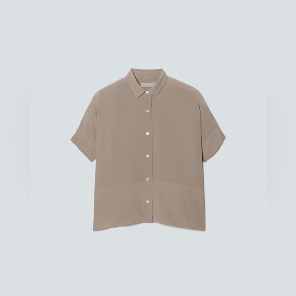The Washable Clean Silk Short-Sleeve Square Shirt - Picture 6 of 6